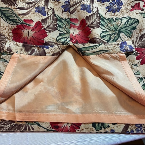 Vintage Maggy London 100% Silk Floral Cottagecore Dress Women's 12 Academia - Picture 9 of 11